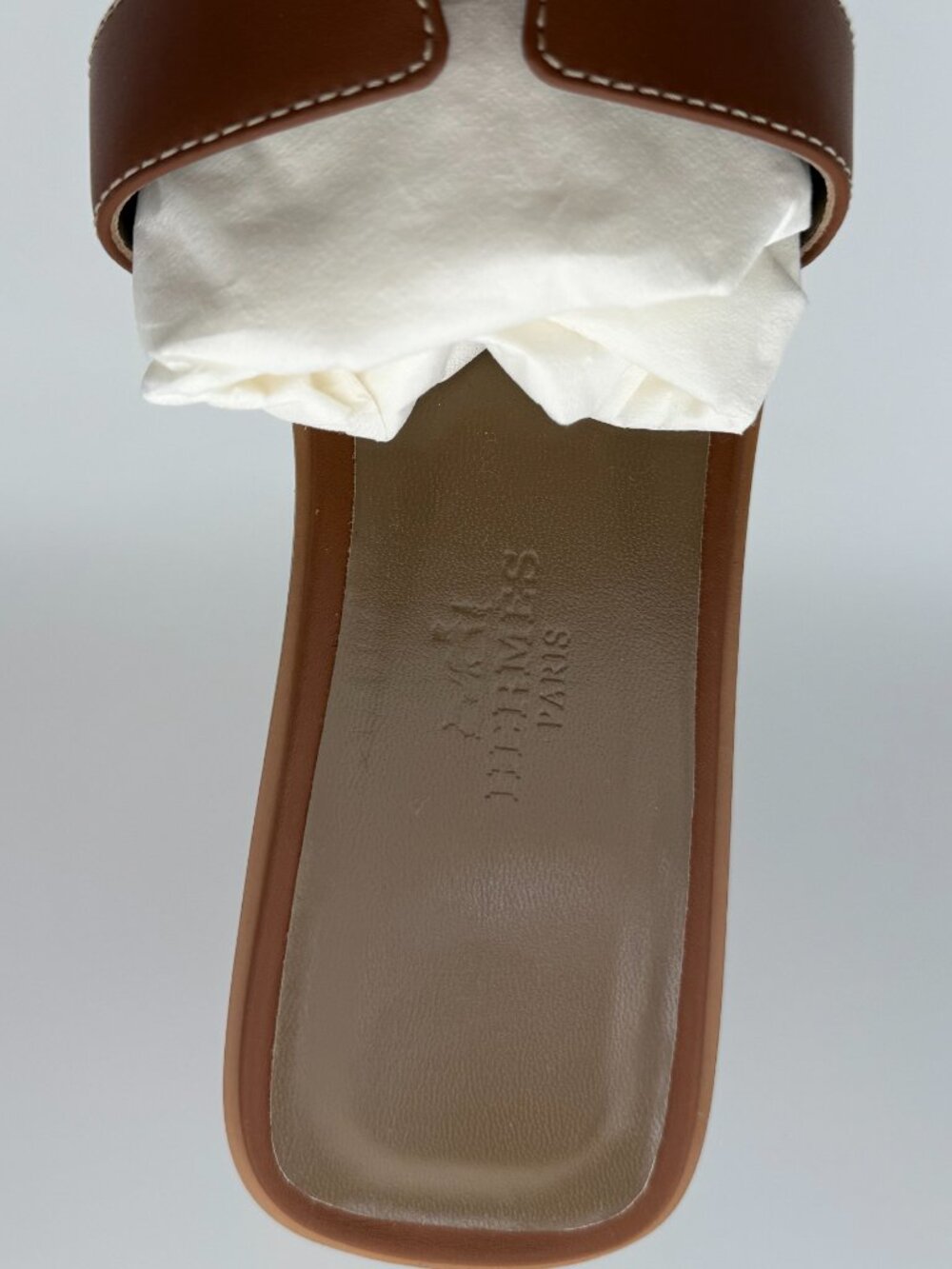 Hermes Oran Sandals Gold 37 - Picture 9 of 13